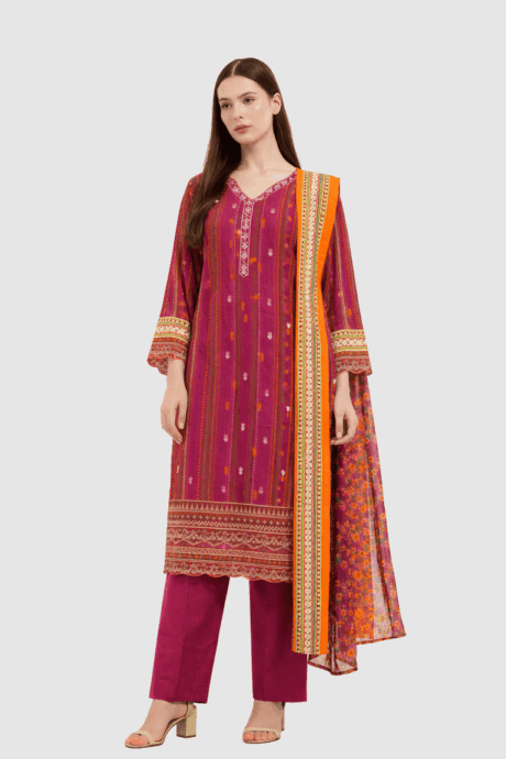 Magenta and Floral Patterns