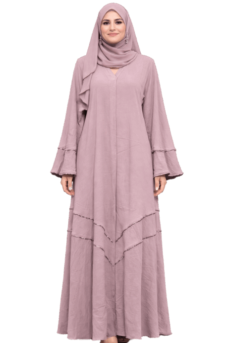Fabulous Pink Abaya with Belt