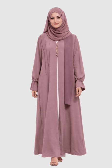Purple Abaya With Hijab