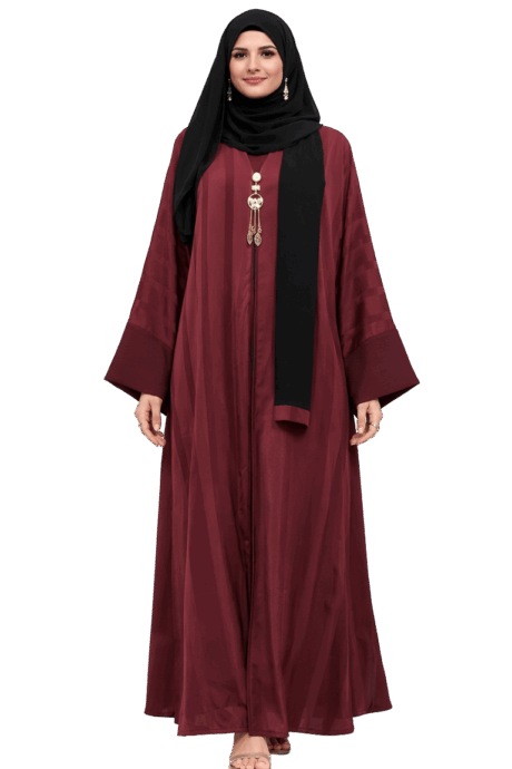 Elegant Maroon Color Abaya