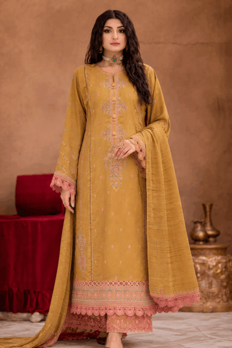 Traditional Grace in Mustard Hues