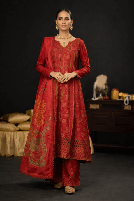 Elegant in Red and Golden