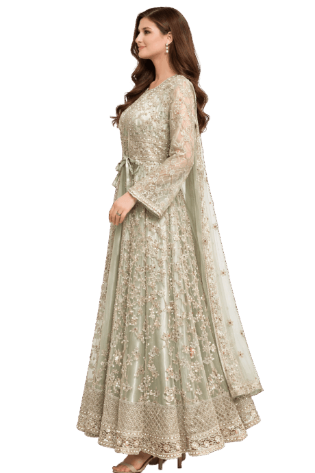 Elegant Sage Green Dress