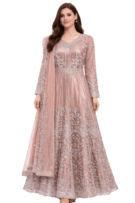 Elegant Dusty Pink Gown