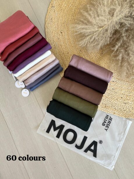 MOJA Premium Stretchable Jersey Hijab - Available in 60 Colors